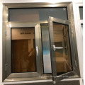 Aluminum profile  double hollow tempered glass casement window